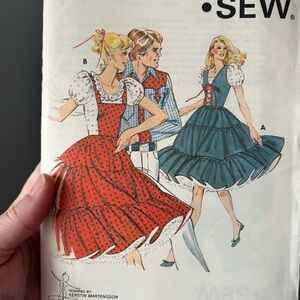 4/$50 Kwik 916 Vintage Sewing Pattern for Dresses dance size 14-20